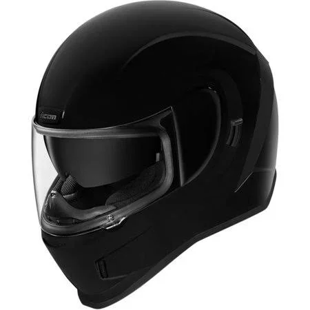 Icon Airform Solid Motorcycle Helmet Black, Size: Small (Small)