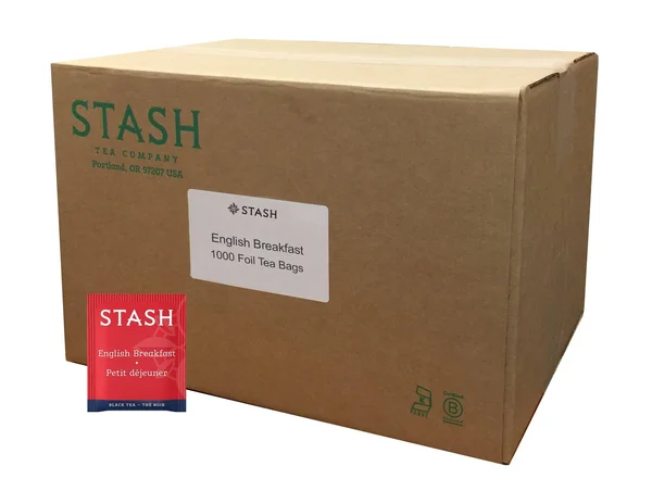 Stash Tea English Breakfast Black Tea 1000 Count Box of Tea Bags in Foil