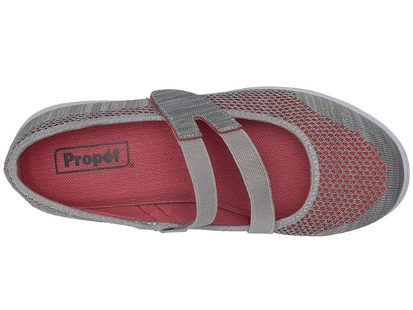 Propet Women's TravelWalker Evo Mary Jane, Size: 8, Light Grey Mesh
