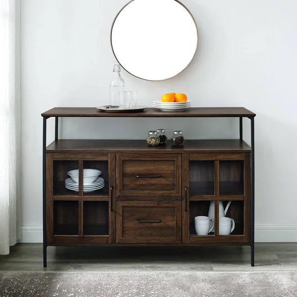 Walker Edison Reclaimed Barnwood TV Stand (Accommodates TVs Up to 80-in) in Brown - LW70ARSMDRO