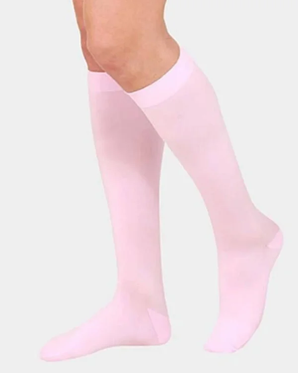 Juzo Soft 15-20 mmHg Open Toe Knee High - V, Regular, Pink