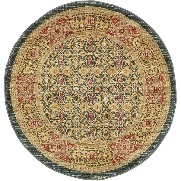 Unique Loom Jefferson Palace Area Rug (6& x 9& - Red)
