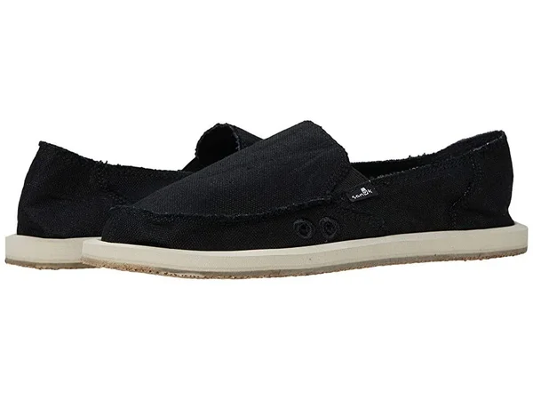Sanuk Women's Shoes - Donna Hemp Jute - Ebony