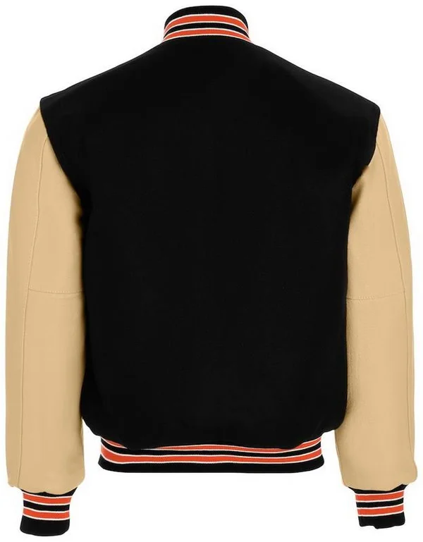 Holloway 224183 - Varsity Jacket - Black/Cream/Burnt Orange