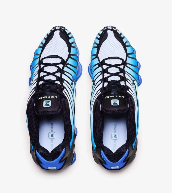 Nike Mens Shox TL - Running Shoes Black/Green/Blue Size 09.0