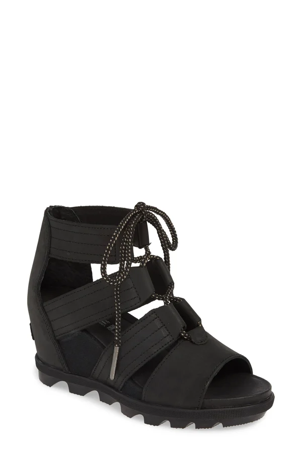 Sorel Women's Joanie II Lace Sandal - 7 - Black