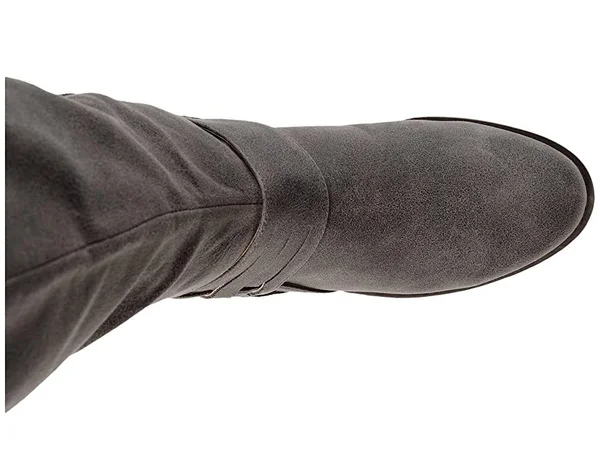 Journee Collection Meg Extra Wide Calf Boot - Women's, Grey, Size 7.5, Boots