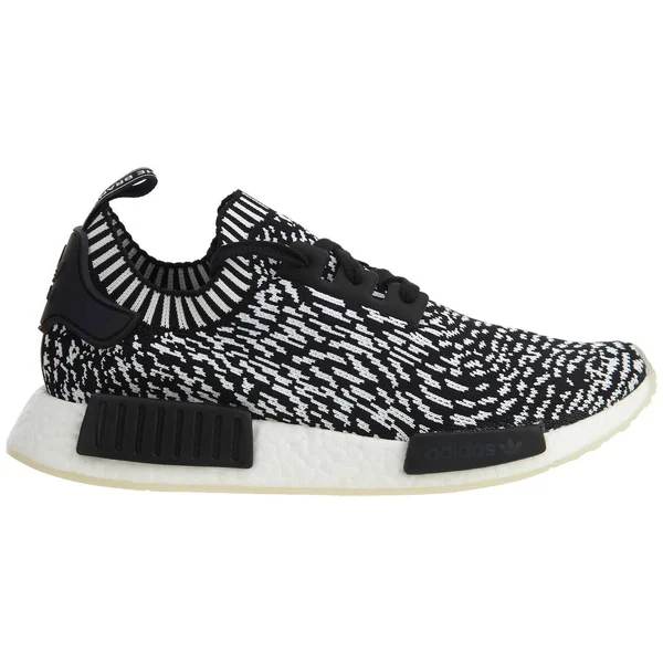 adidas Men's NMD R1 Primeknit Sneakers, Black/White, 8.5