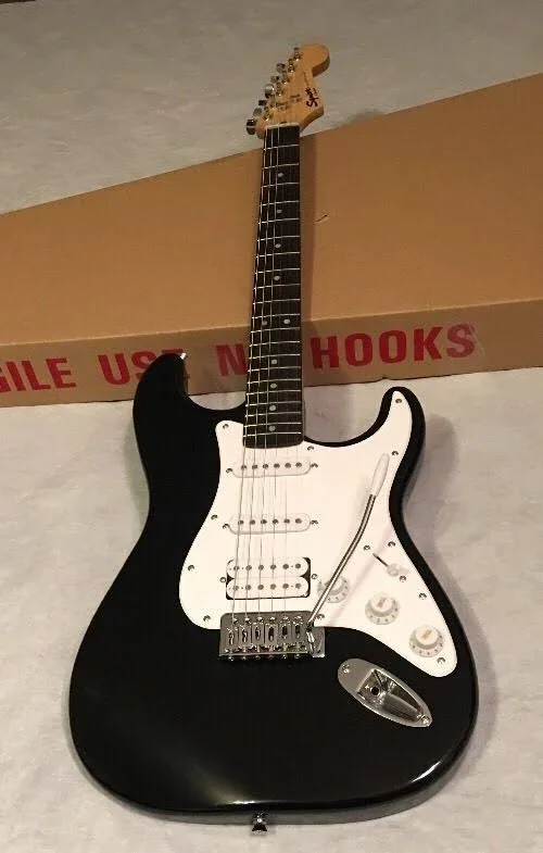 Squier Bullet Stratocaster HSS Electric Guitar with Tremolo - Black