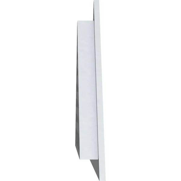 80 inchw x 20 inchh Triangle Gable Vent (101 1/8 inchw x 25 3/8 inchh Frame Size) 6/12 Pitch: Functional, PVC Gable Vent w/ 1 in