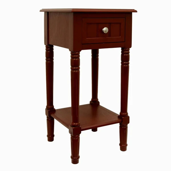 Decor Therapy Square Accent Table - Red, 14 x 14 x 28 in