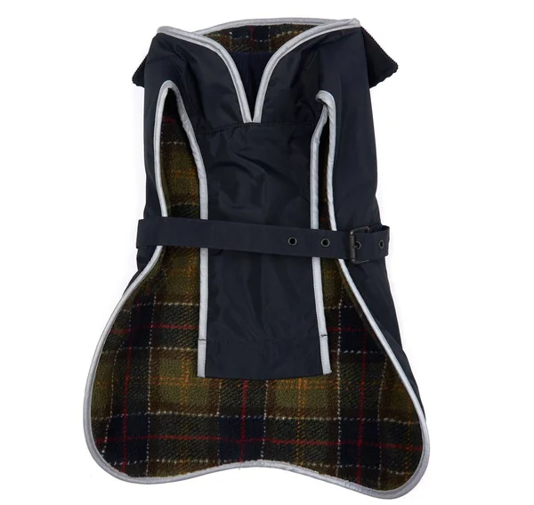Barbour Tartan Fleece Lined Dog Coat Navy, S