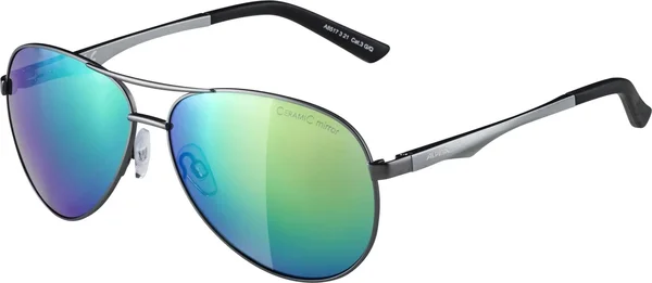 Alpina A 107 Mirror Sunglasses Grey Green