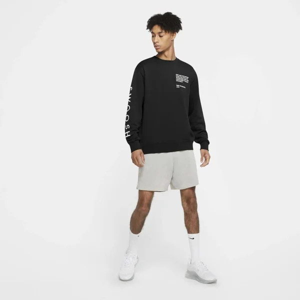 Nike Sportswear Swoosh Men's Crew Top in Black, Size: Xs, CU3906-010