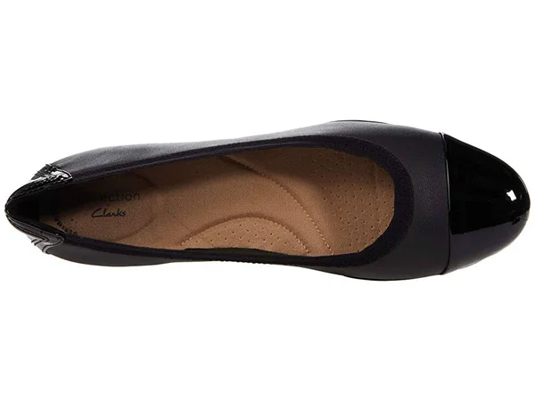 Clarks Women's Collection Sara Orchid Shoes - Black Leather