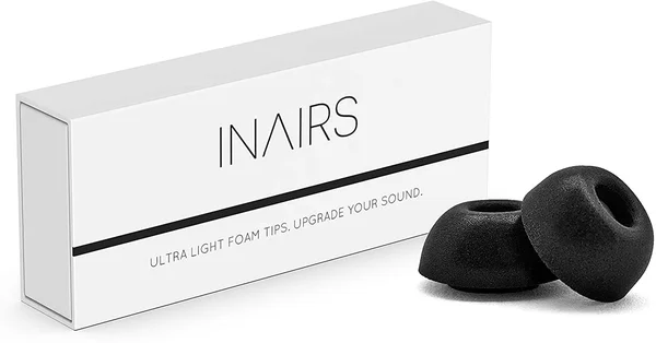 INAIRS Compatible with Airpods Pro (L) - 5 Pairs of Foam Tips - Upgrade Your Earphones for Superior Sound & Noise Isolation