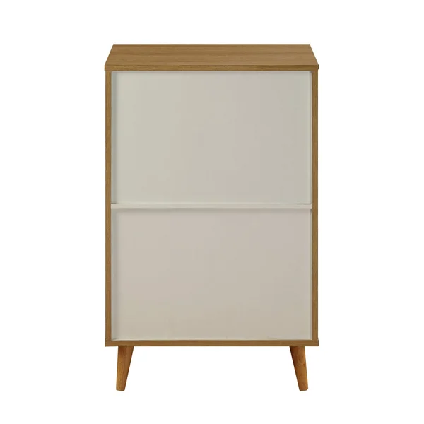 Acme Anita Cabinet, Natural & White