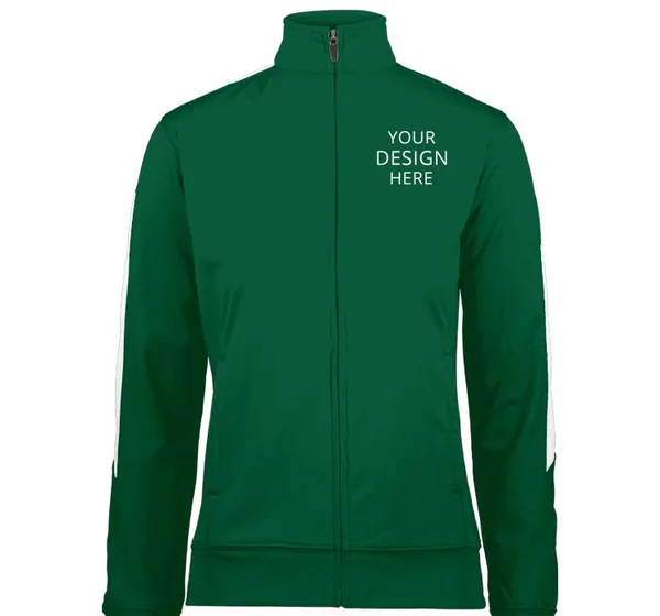Custom Embroidered Augusta Women's Ladies Medalist Jacket 2.0 - Size: Xs, Dark Green/White
