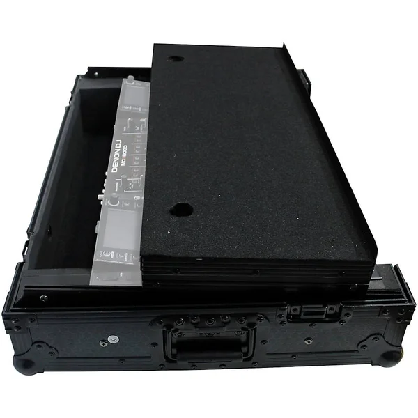 Prox XS-MCX8000WLT ATA Style Flight Road Case with Sliding Laptop Shelf and Wheels for Denon MCX8000 Black 190839800534