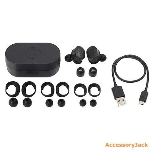 Audio-Technica ATH-SPORT7TW SonicSport Wireless In-Ear Headphones Gray