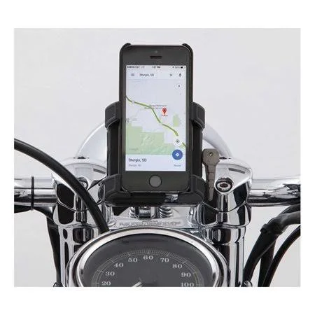 Ciro Premium Smartphone/GPS Holder w/out Charger- 7/8-1in. Black Bar Mount 50313, Size: 7/8-1 Black Bar Mount