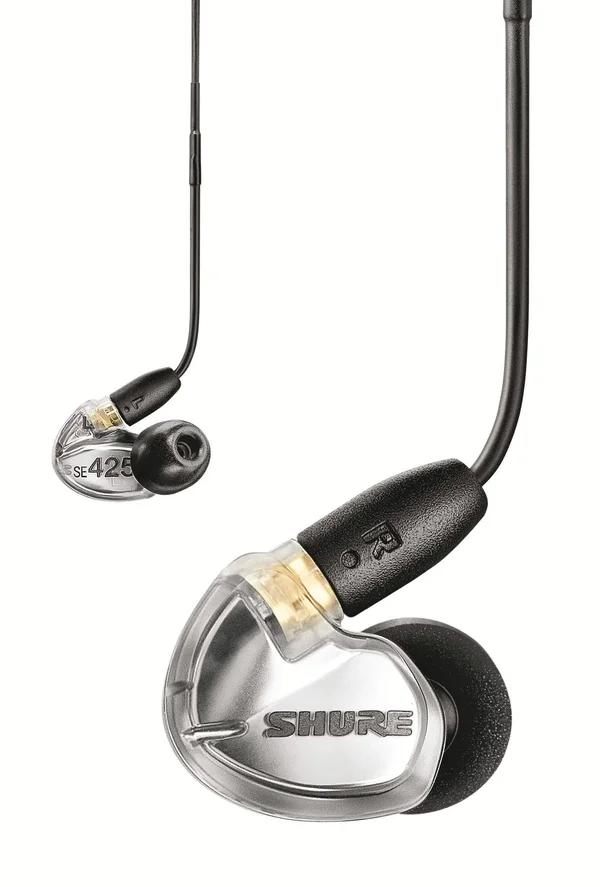 Shure SE425 Sound Isolating Earphones Silver