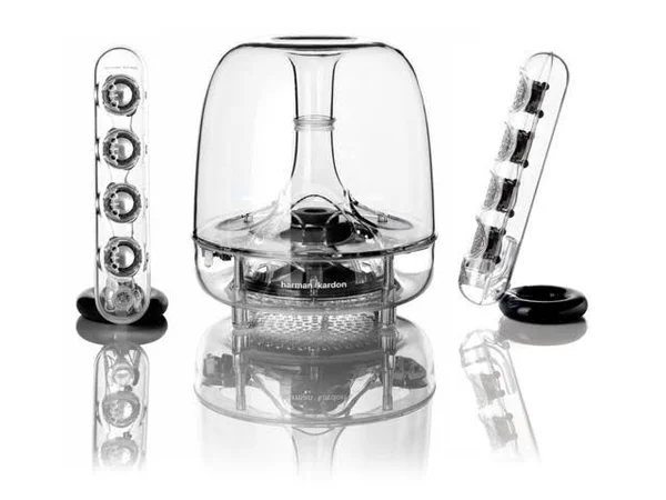 harman/kardon - SoundSticks III 2.1 Multimedia Speaker System (3-Piece) - Clear