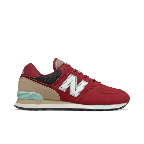 New Balance 574 Scarlet Men's Shoes - Red, Size: 8