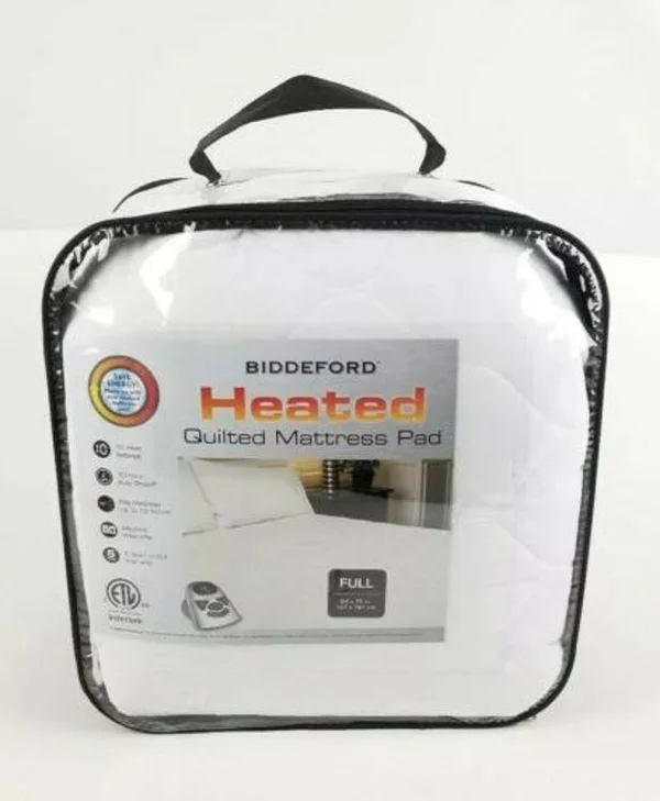 Biddeford Heated Quilted Mattress Pad Full 10 Settings New