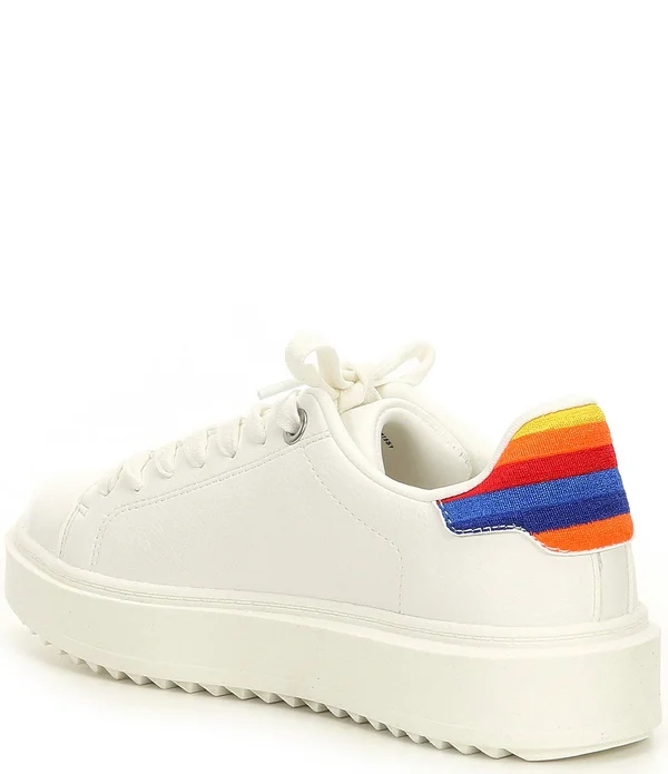 Steve Madden Charlie Rainbow Lace-Up Sneakers - 7.5M