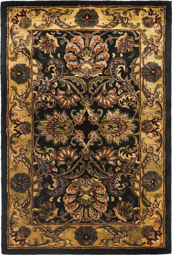 Safavieh Golden Jaipur Gj275a 8& Round Navy - Gold Rug