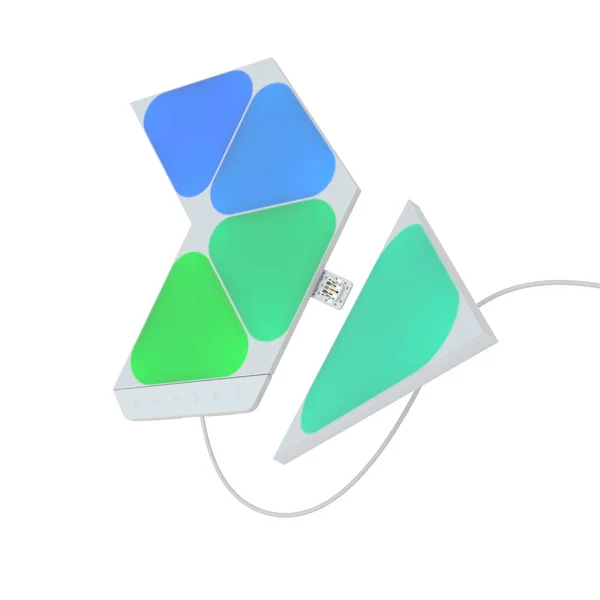 Nanoleaf Shapes Mini Triangles Smarter Kit, 5X Triangle Light Panels, 20 Lumens NL48-5005TW-5PK