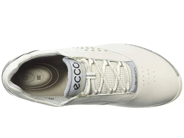 Ecco Womens Biom Hybrid 2 Spikeless Golf Shoes White/Silver Medium 8-8.5