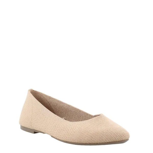 Women's Skechers Cleo Skokie Ballet Flat - Size: 8.5, Natural