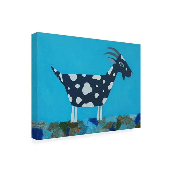 Trademark Art Casey Crai 'Fergus The Goat' Canvas Art