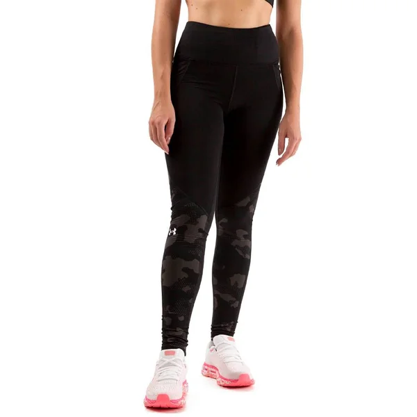 Under Armour Women's ColdGear Camo Leggings - XL, Black