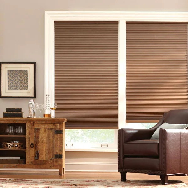 Home Decorators Collection Mocha Cordless Blackout Cellular Shade - 27.75 in. W x 72 in. L - Brown