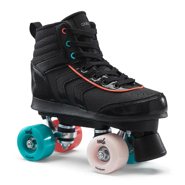 Oxelo Kid's 100, Roller Skates in Black, Size 12.5C
