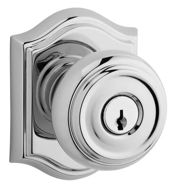 Baldwin Entratar141 Entry Traditional Knob - Polished Nickel