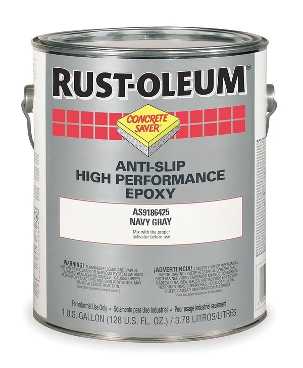 Rust-Oleum AS9186425 Anti-Slip Floor Paint - 1 gal, Navy Gray