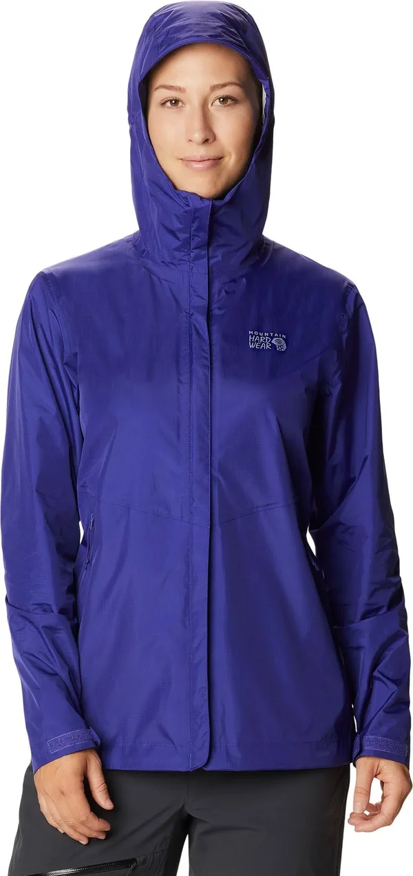 Mountain Hardwear Women's Acadia Rain Jacket, XS, Blue