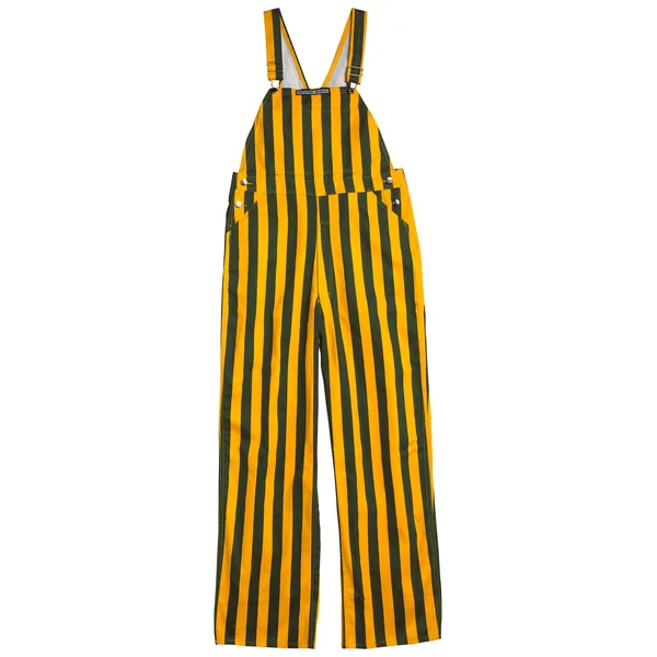 Game Bibs Green & Gold Overall Bibs