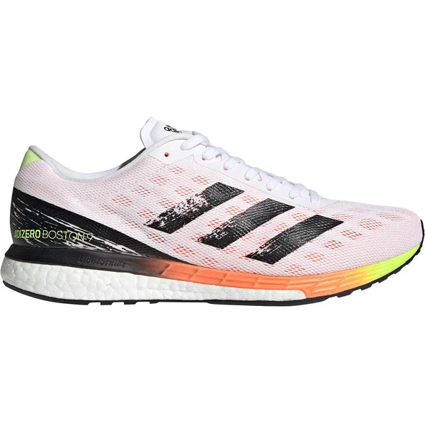 Adidas Adizero Boston 9 Running Shoes - White/Orange - 11.5