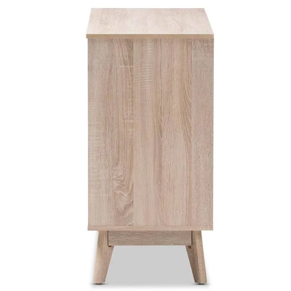 Hawthorne Collection 6 Drawer Wood Double Dresser in Light Brown