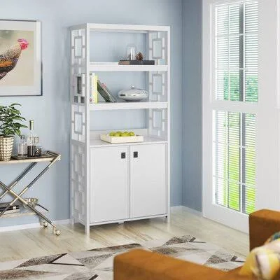 Balsamo 70.13x22 H x 32x22 W Standard Bookcase Brayden Studio Color: White