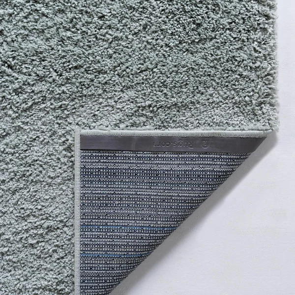 Soft Solid Shag Sage Green 3x5 Accent Rug