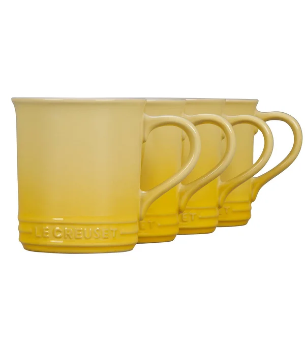 Le Creuset Set of 4 Stoneware Mugs - White