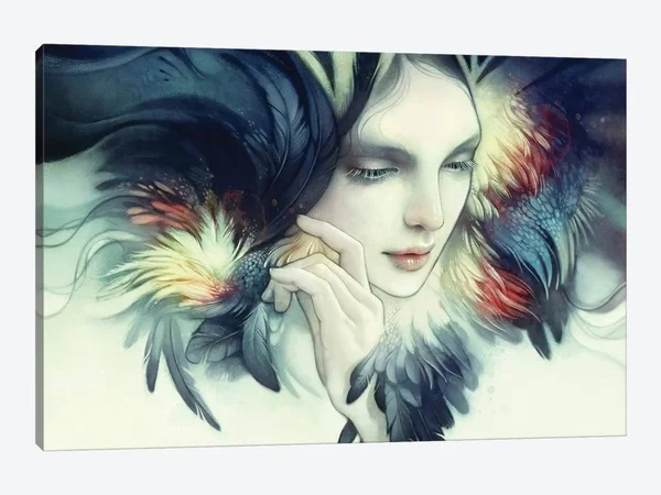 Anna Dittmann Canvas Wall Decor Prints - Tavuk ( Fashion art)