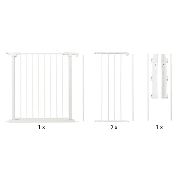 BabyDan Flex Gate Medium 35.4 inch - 57.5 inch - White