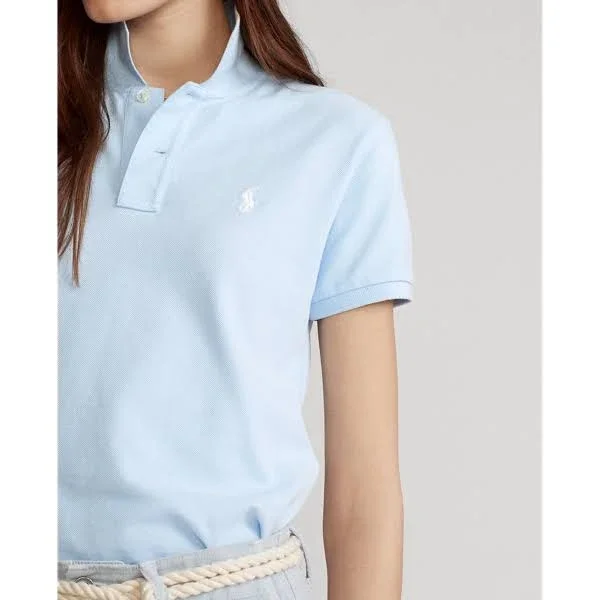 Ralph Lauren Women's Classic Fit Mesh Polo Shirt - Size S in Elite Blue